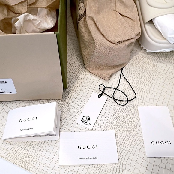 Gucci Interlocking G Sandal Off-White Platform Slide 692845 JF000 9110 S… - Picture 15 of 16